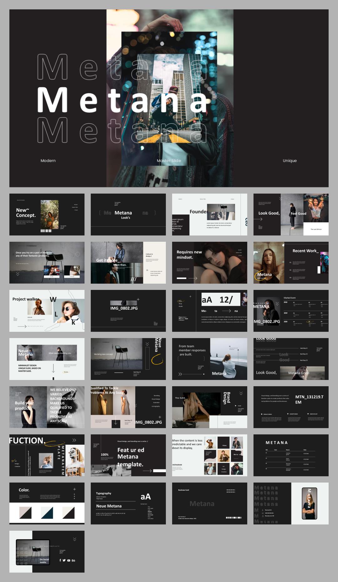 时尚创意工作汇报PPT模板 .pptx