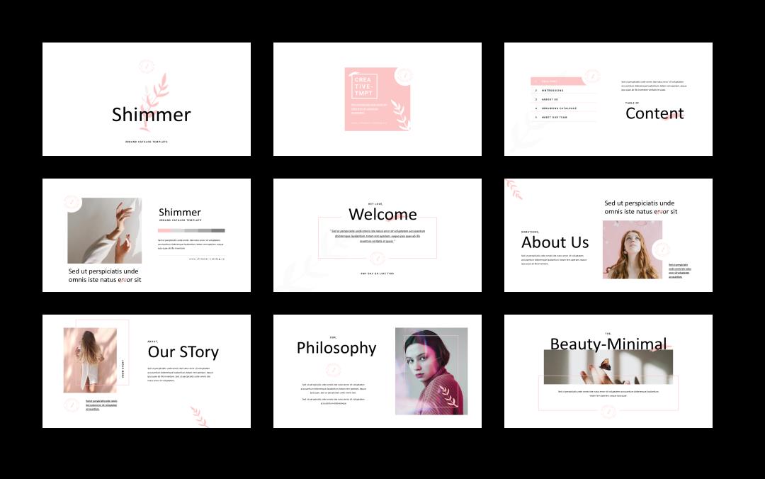 时尚创意工作汇报PPT模板 .pptx