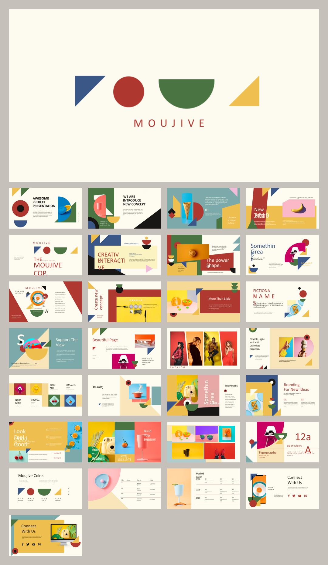 时尚创意工作汇报PPT模板 .pptx