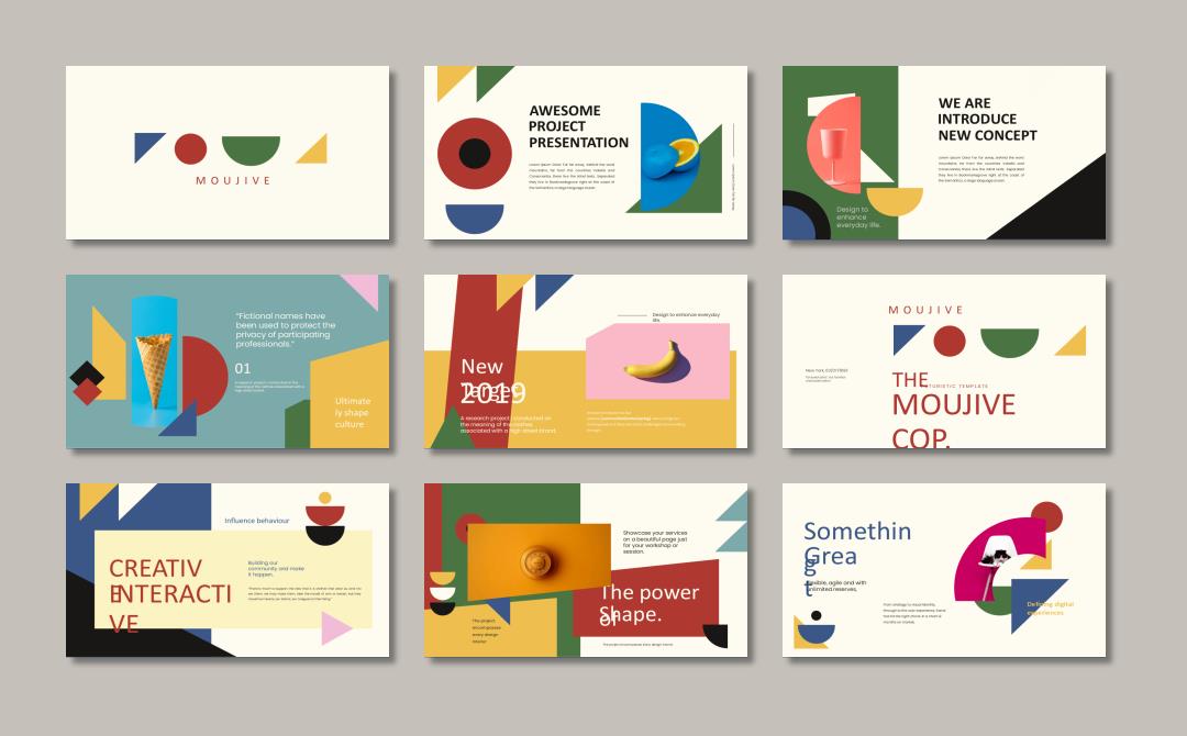 时尚创意工作汇报PPT模板 .pptx