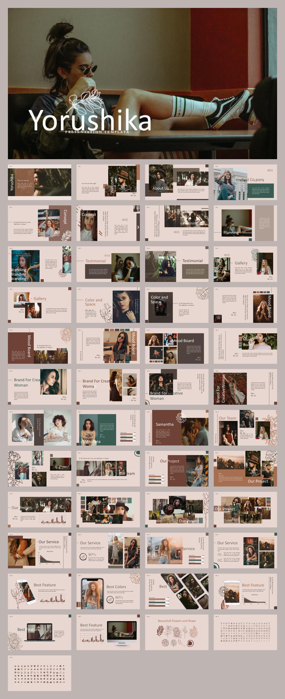 时尚创意工作汇报PPT模板 .pptx