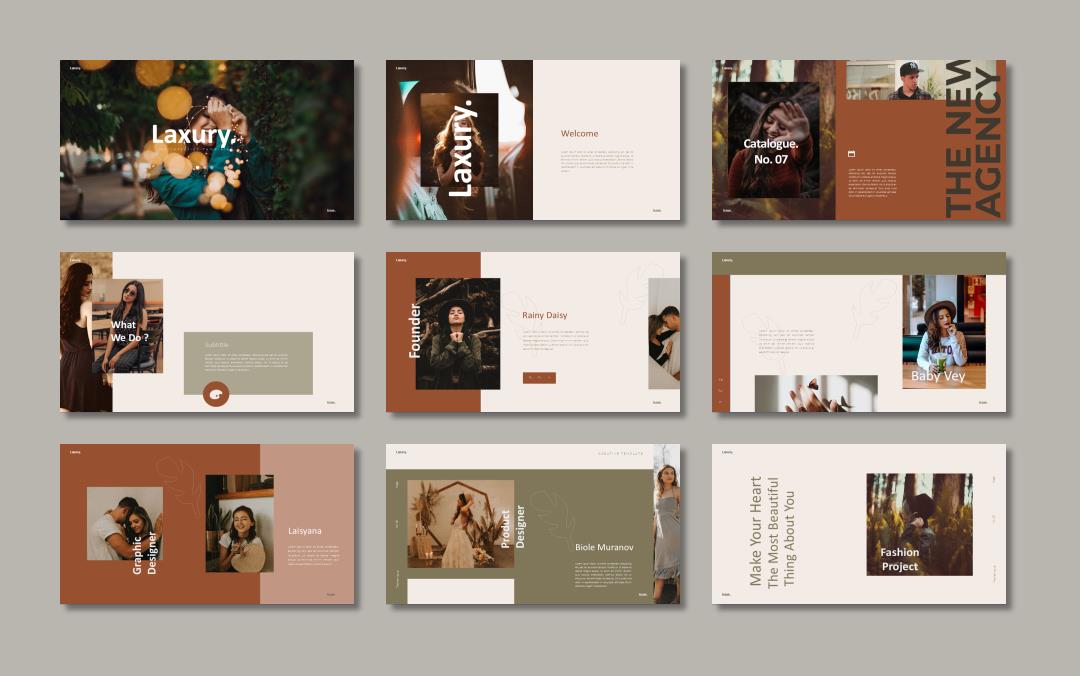 时尚创意工作汇报PPT模板 .pptx