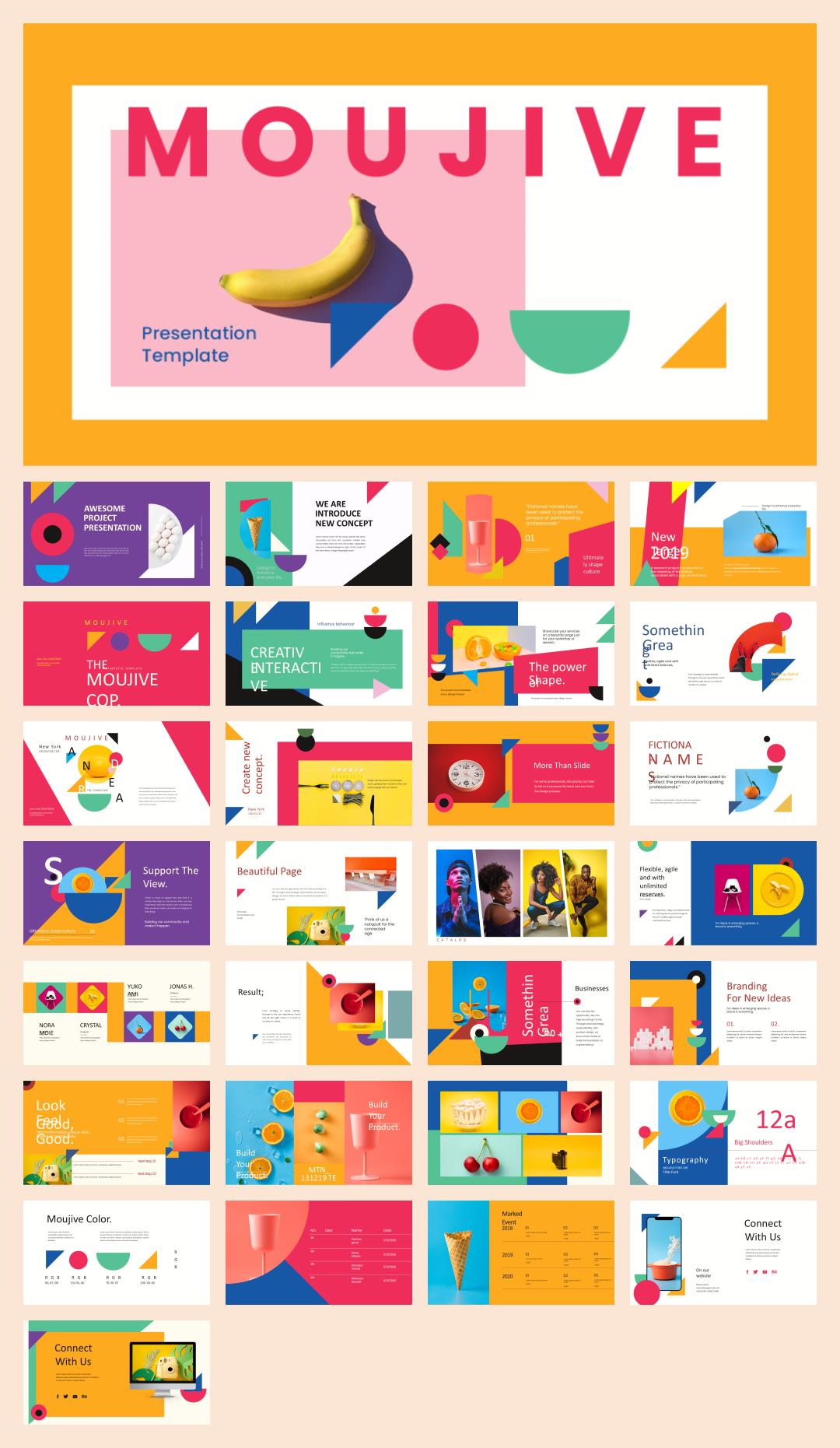 时尚创意工作汇报PPT模板 .pptx