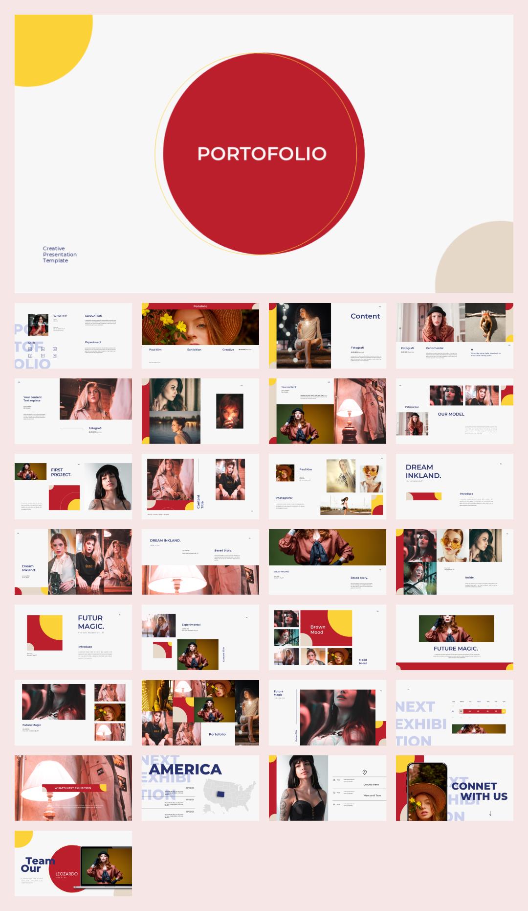 时尚创意工作汇报PPT模板 .pptx