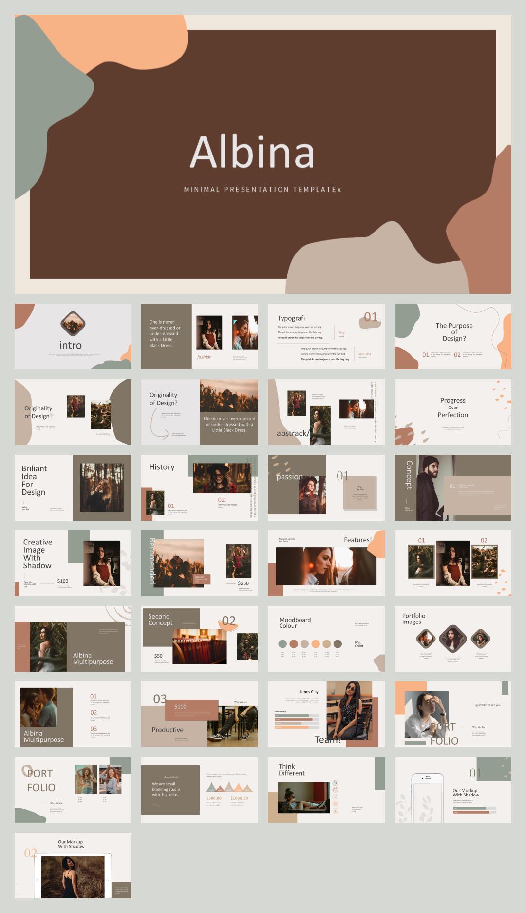 时尚创意工作汇报PPT模板 .pptx