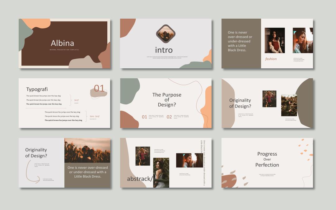 时尚创意工作汇报PPT模板 .pptx