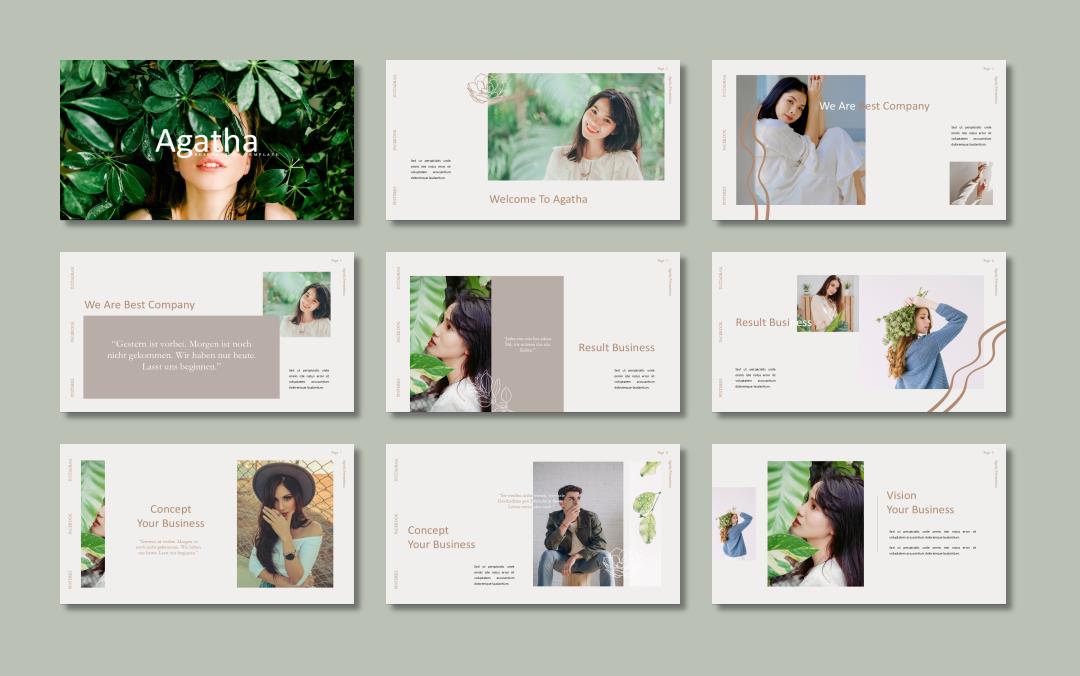 时尚创意工作汇报PPT模板 .pptx