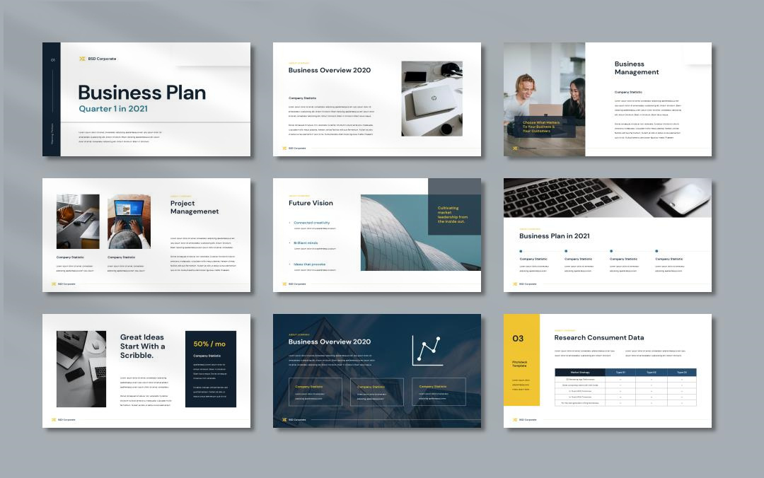 商务汇报工作汇报PPT模板BSD PLAN.pptx