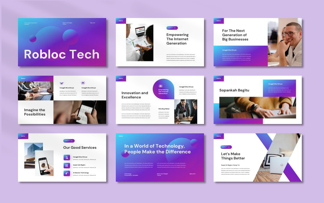 商务汇报工作汇报PPT模板ROBLOC.pptx