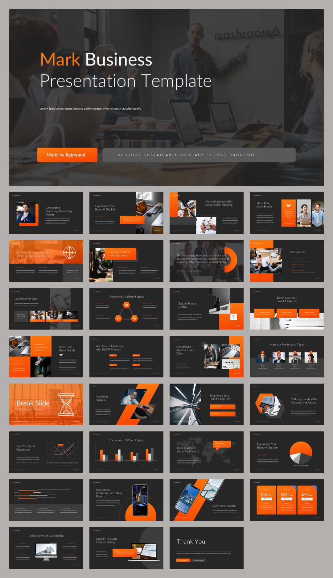 商务汇报工作汇报PPT模板MARK.pptx