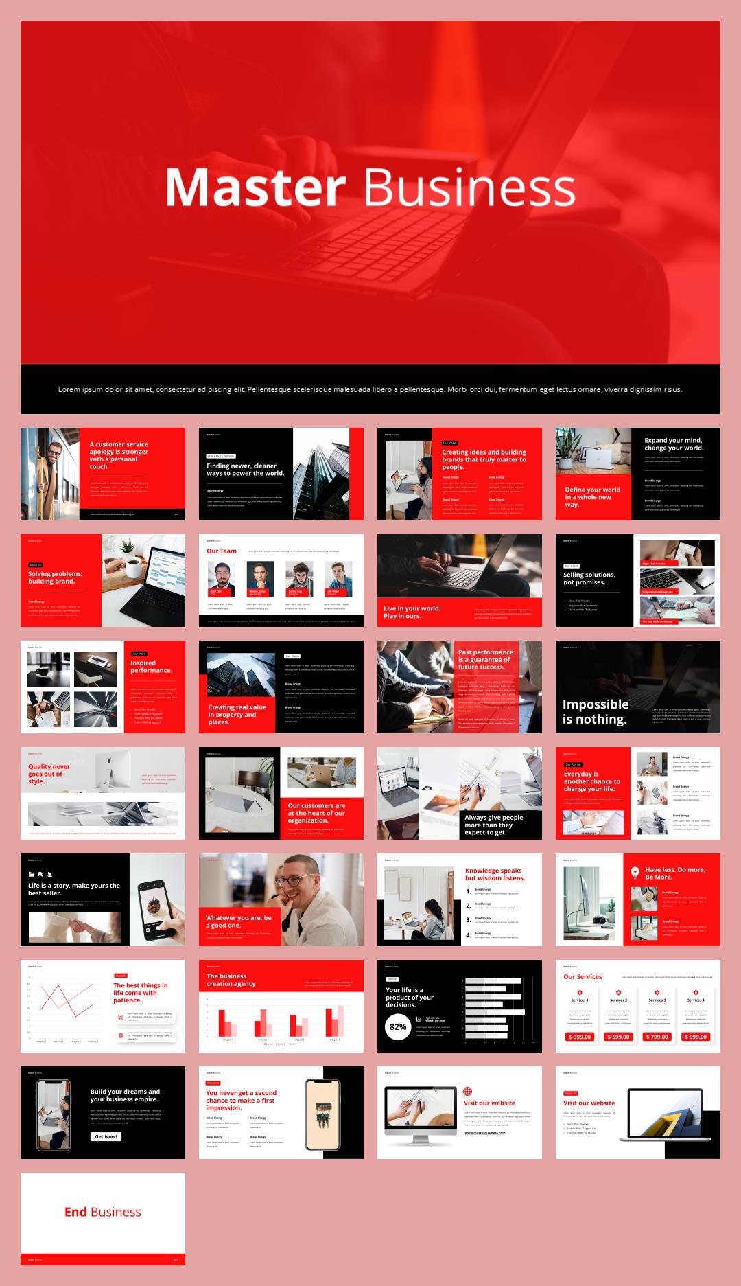 商务汇报工作汇报PPT模板Master.pptx