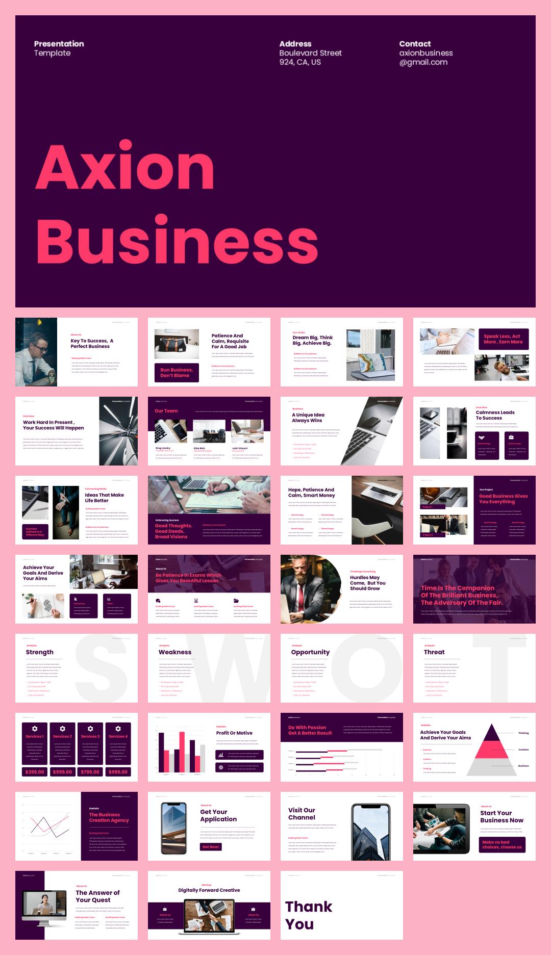 商务汇报工作汇报PPT模板Axion.pptx