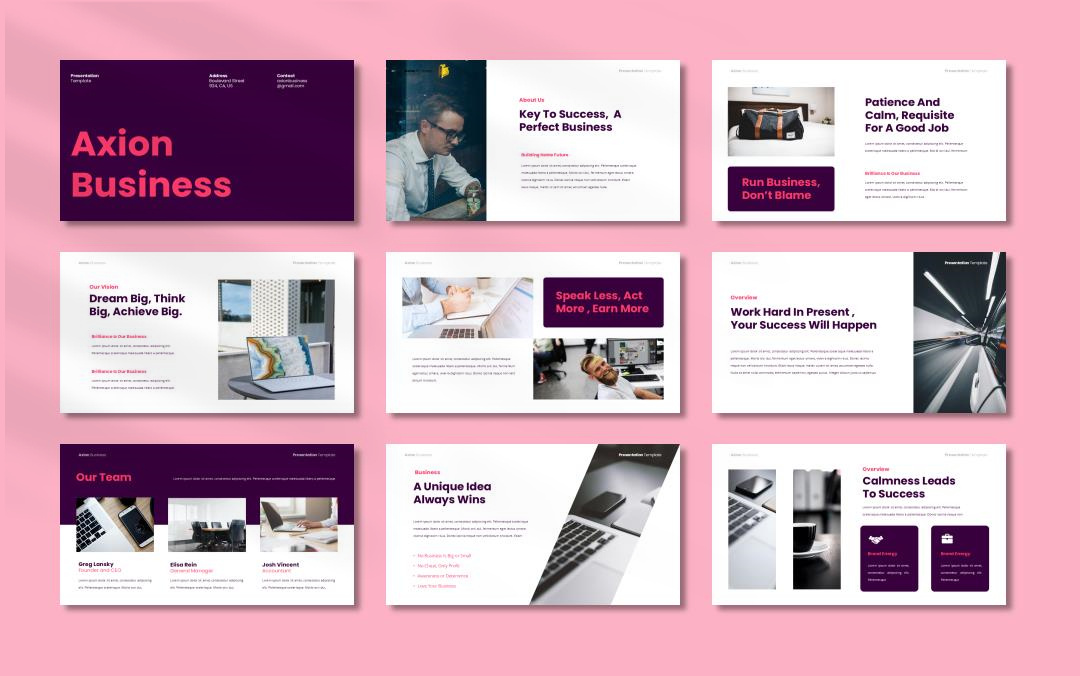 商务汇报工作汇报PPT模板Axion.pptx