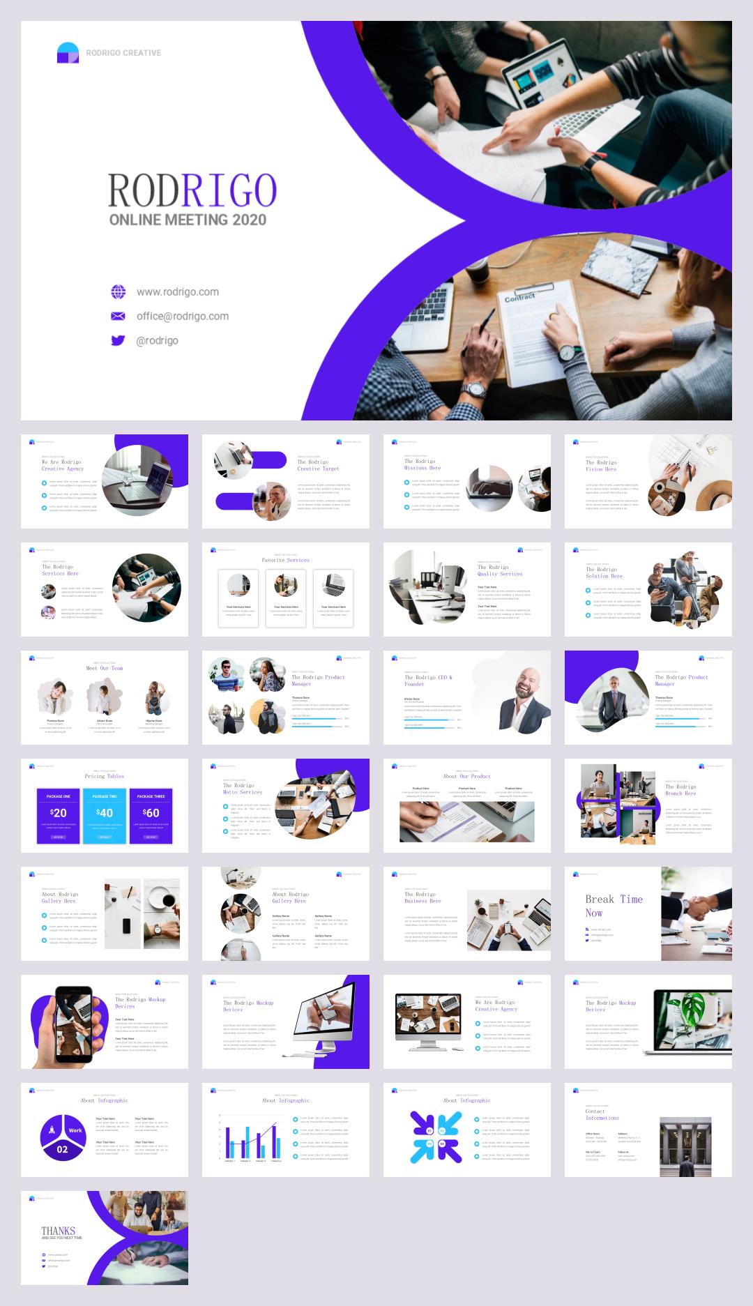 蓝色商务工作汇报PPT模版.pptx