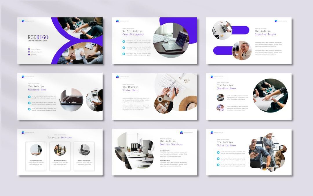 蓝色商务工作汇报PPT模版.pptx