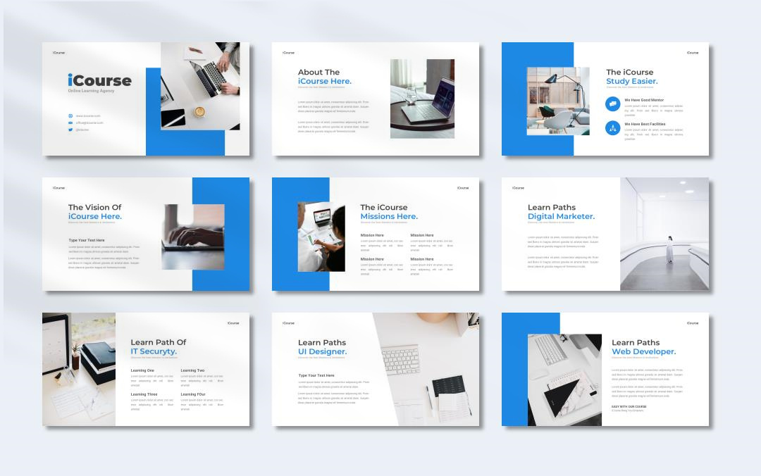 蓝色简约商务工作汇报PPT模版.pptx