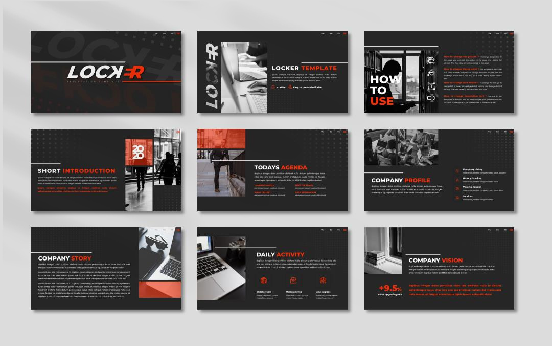 黑红商务工作汇报PPT模版.pptx