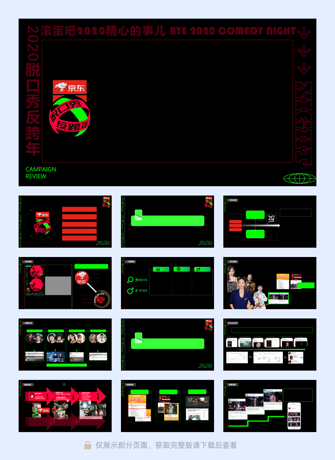 京东 x 《滚蛋吧脱口秀反跨年》营销案.pdf