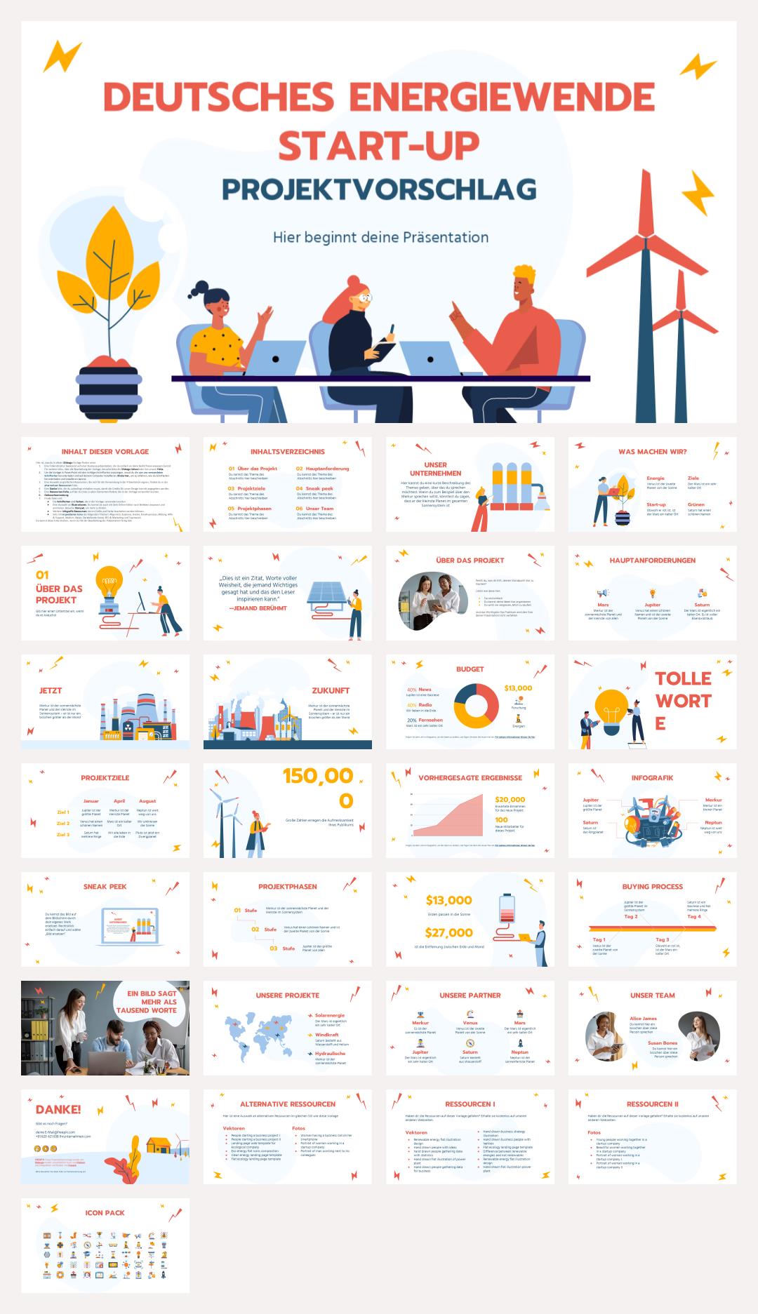 简约风格卡通设计PPT模板