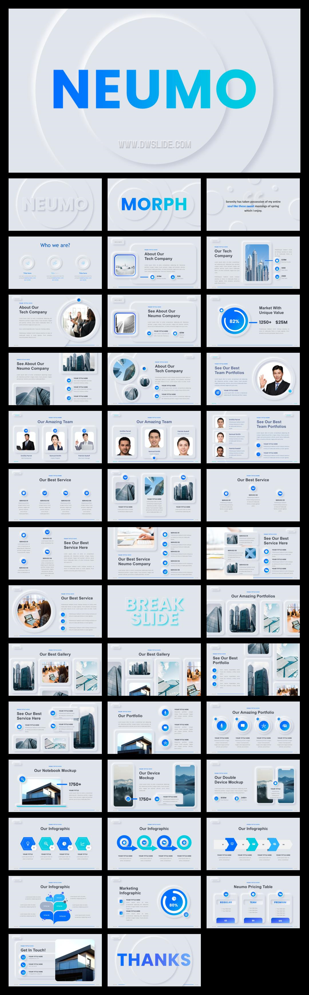 高质量新拟态风PPT模板.pptx