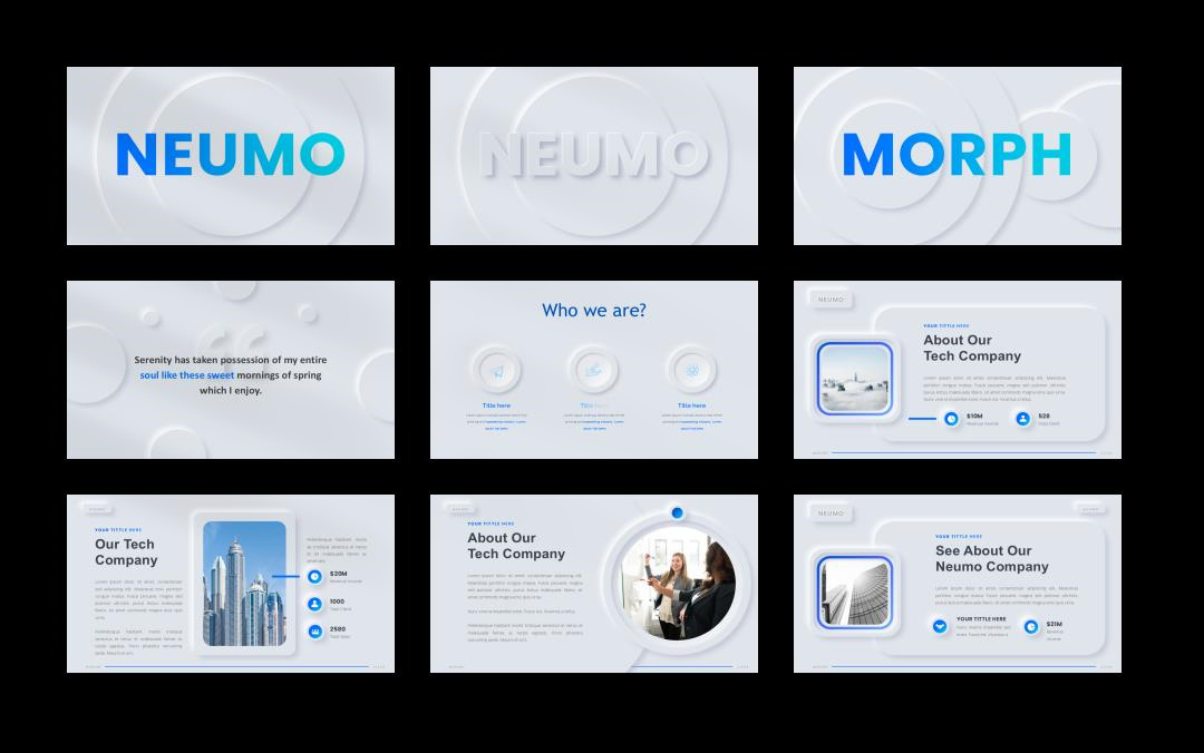 高质量新拟态风PPT模板.pptx