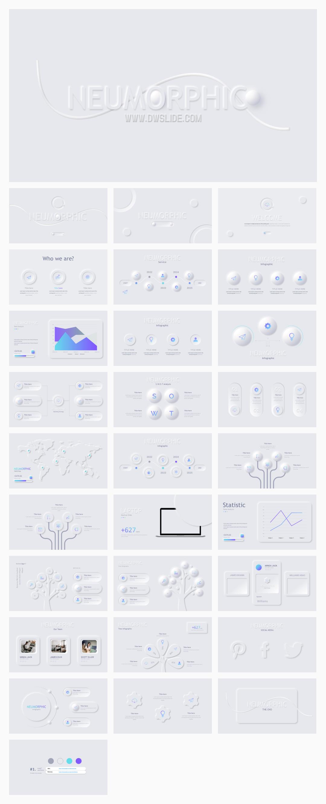 高质量新拟态风PPT模板.pptx