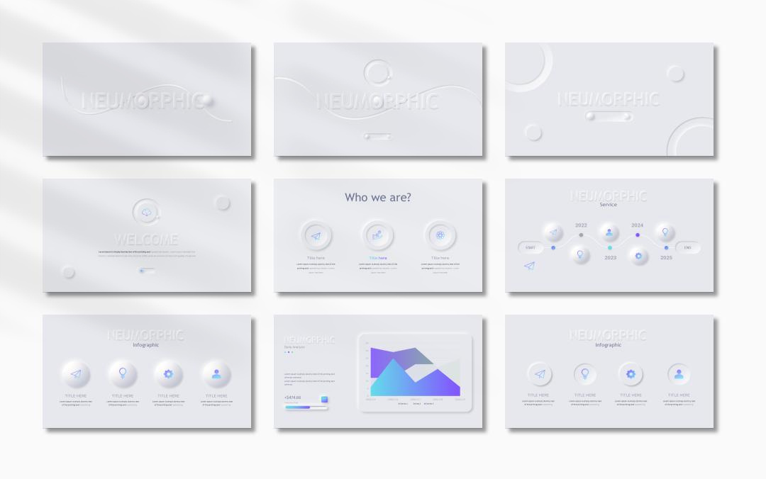 高质量新拟态风PPT模板.pptx