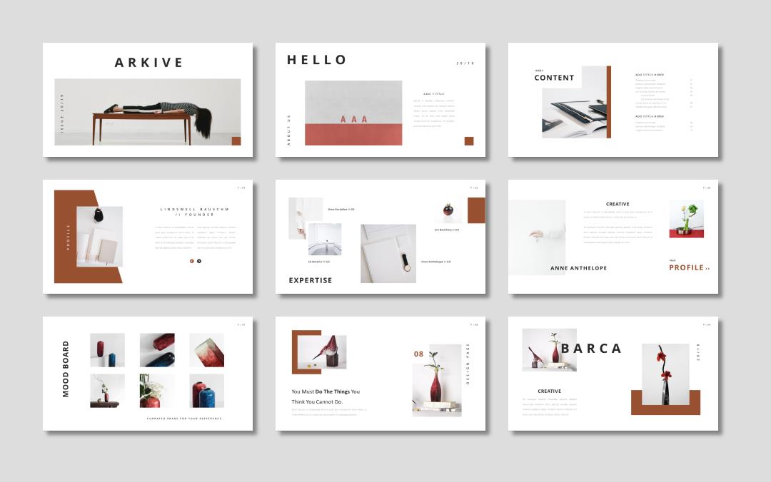 时尚简约清新文艺PPT模板