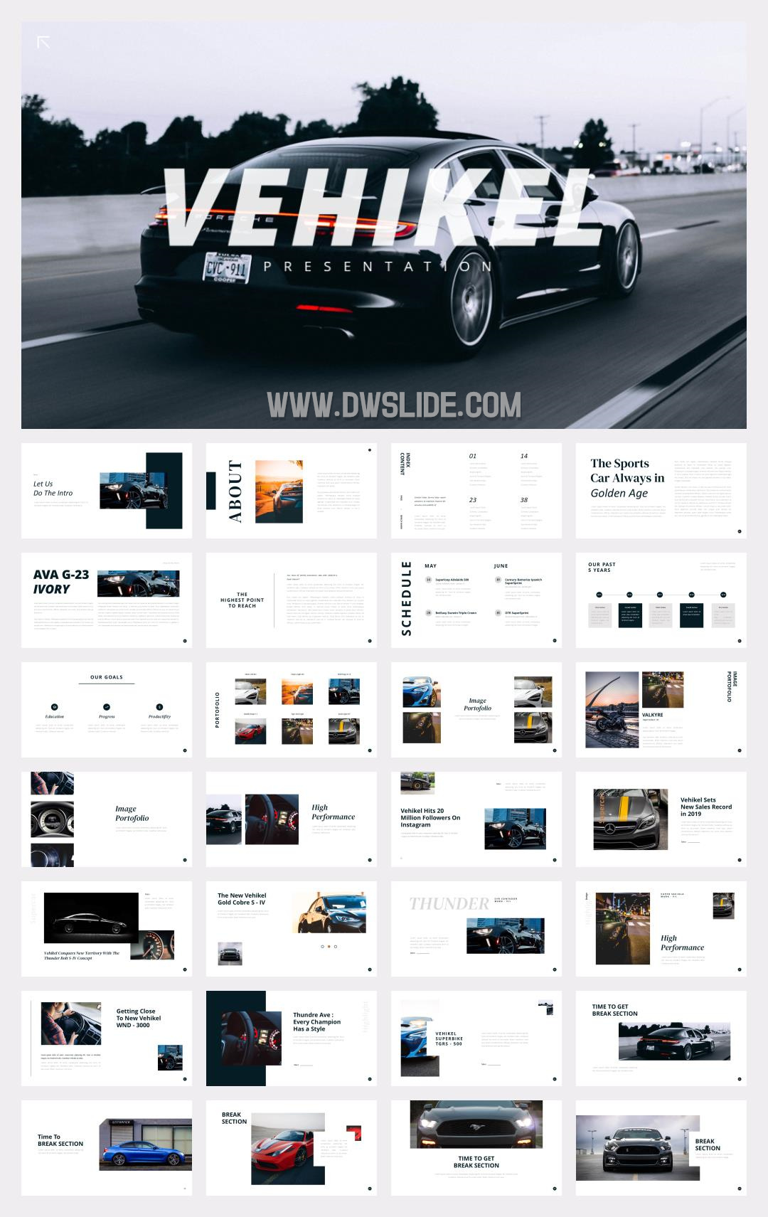 时尚简约清新文艺PPT模板