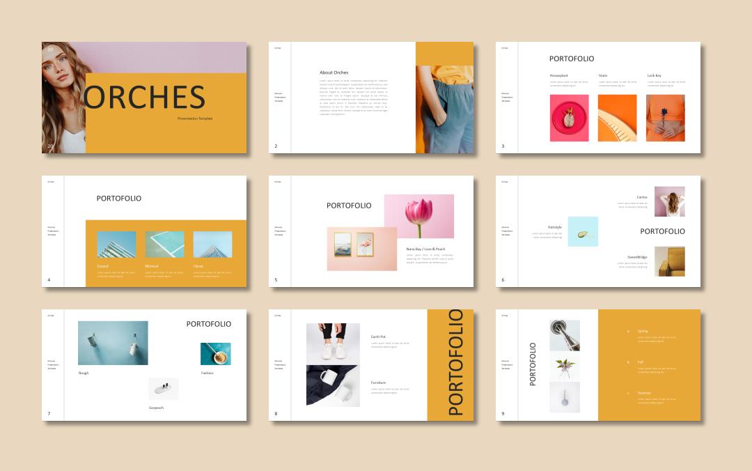 时尚简约清新文艺PPT模板