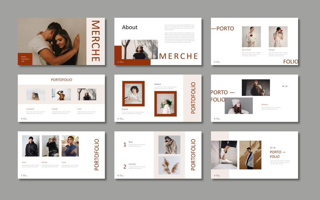 时尚简约清新文艺PPT模板