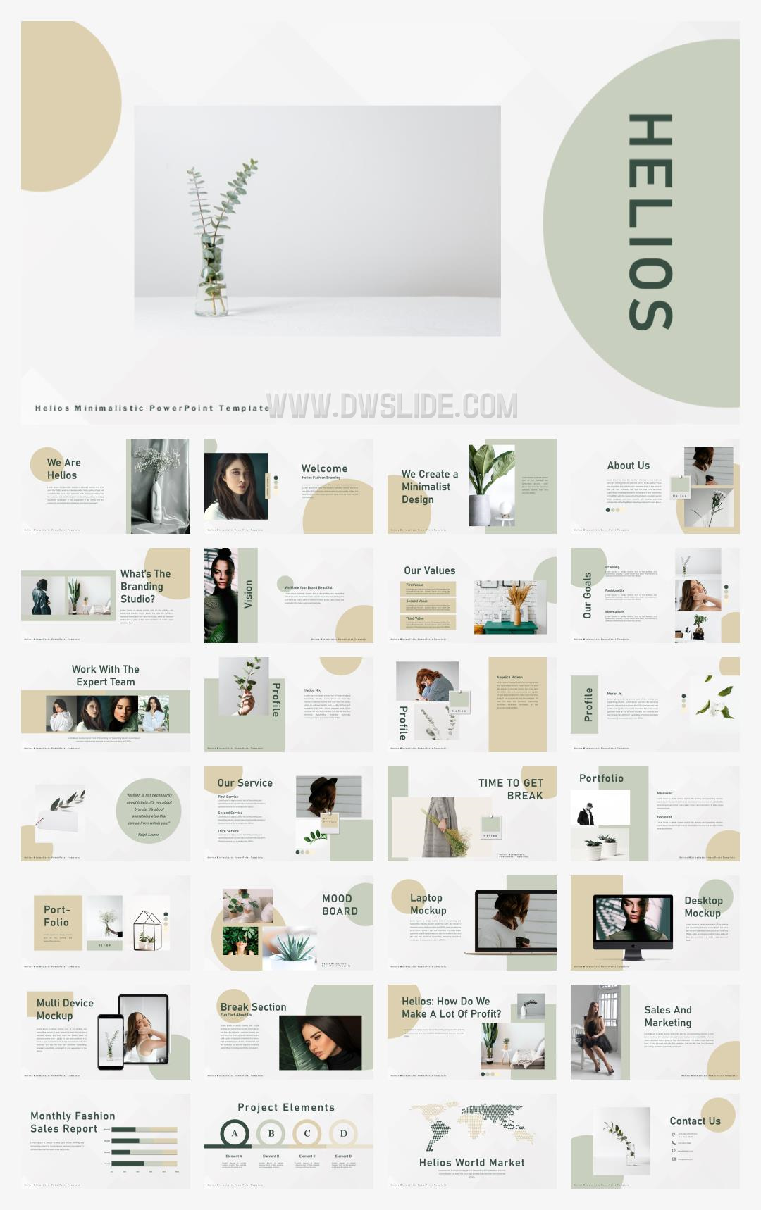 浅色植物清新风PPT模板.pptx