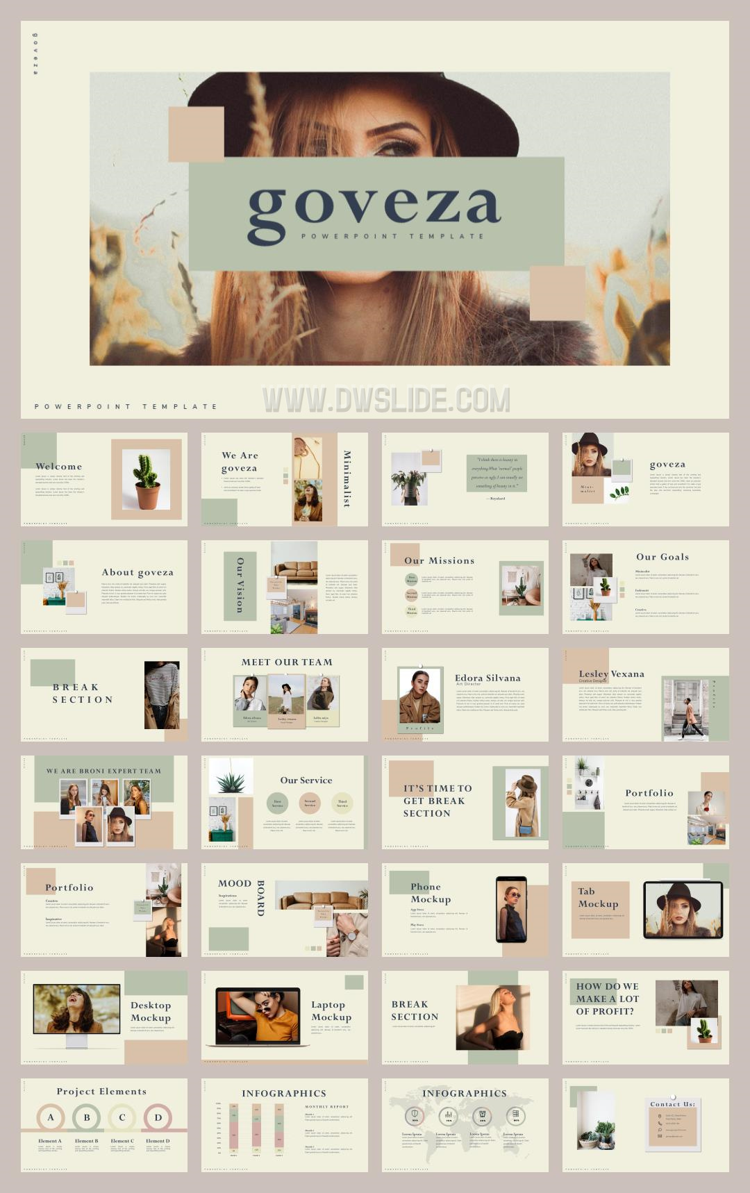 浅绿色时尚清新风PPT模板.pptx