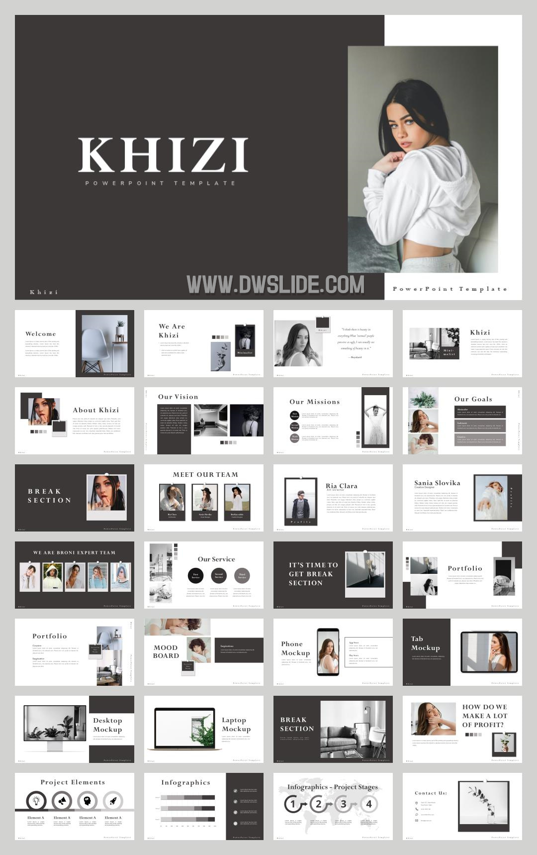 黑白人物商务提案PPT模板.pptx