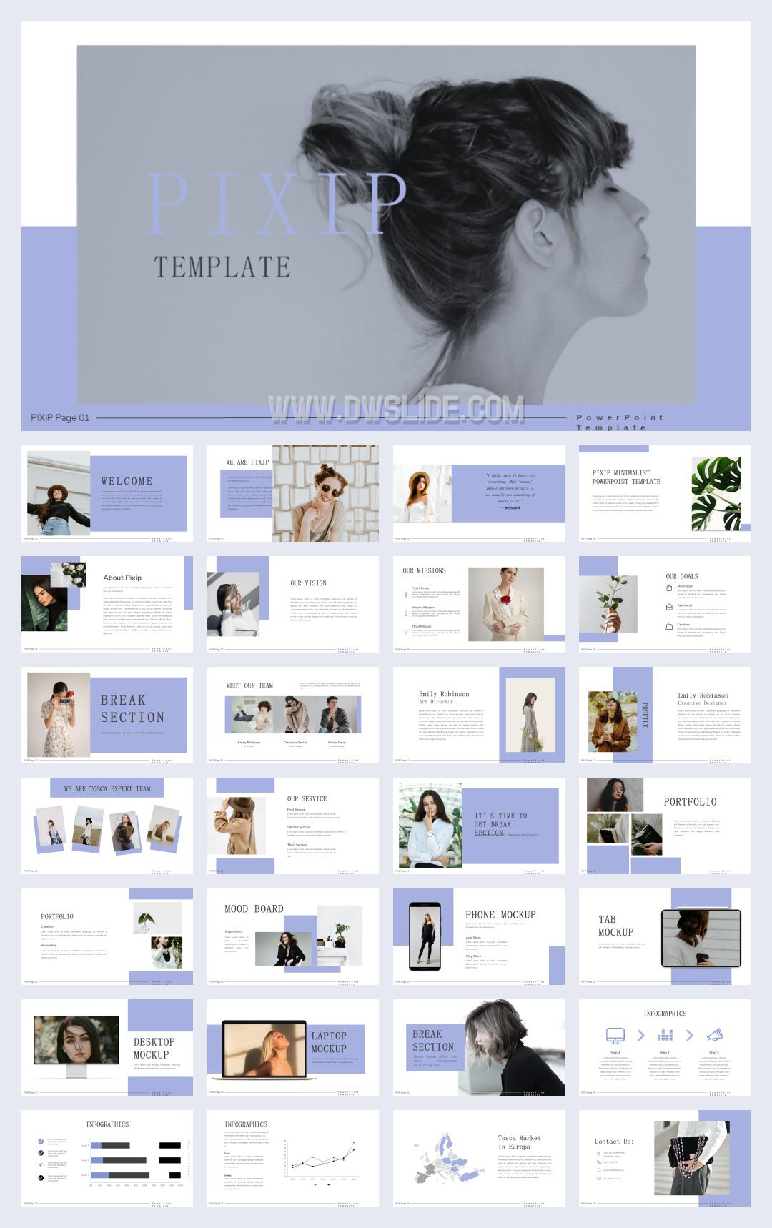 紫色人物商务风PPT模板.pptx