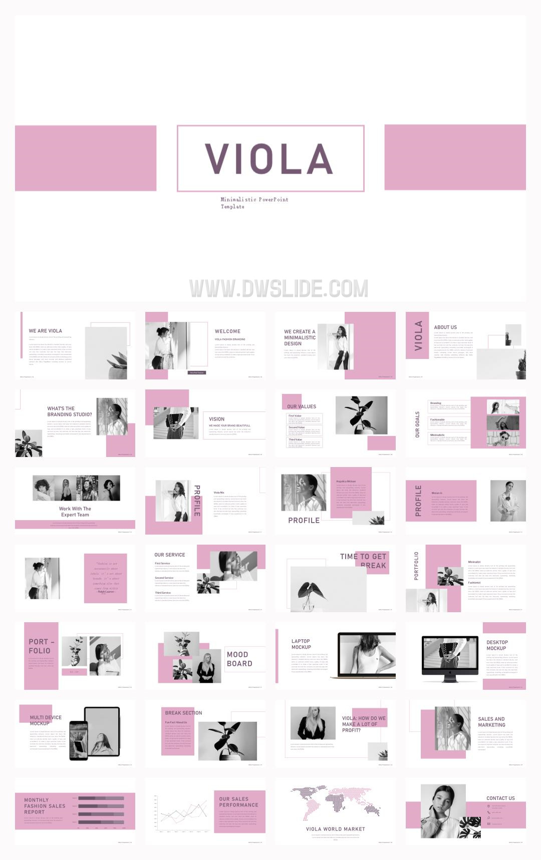 粉色人物商务风PPT模板.pptx