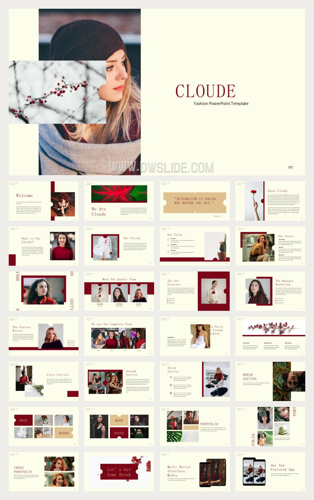 红色人物商务风PPT模板.pptx