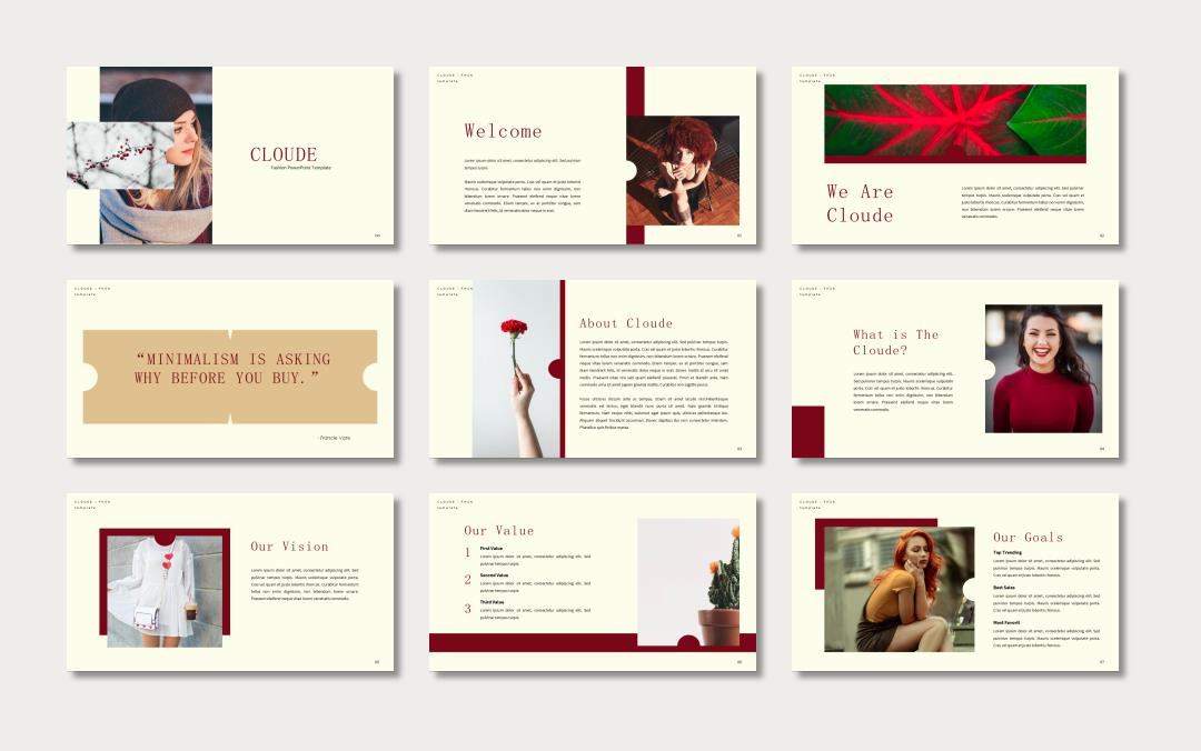 红色人物商务风PPT模板.pptx