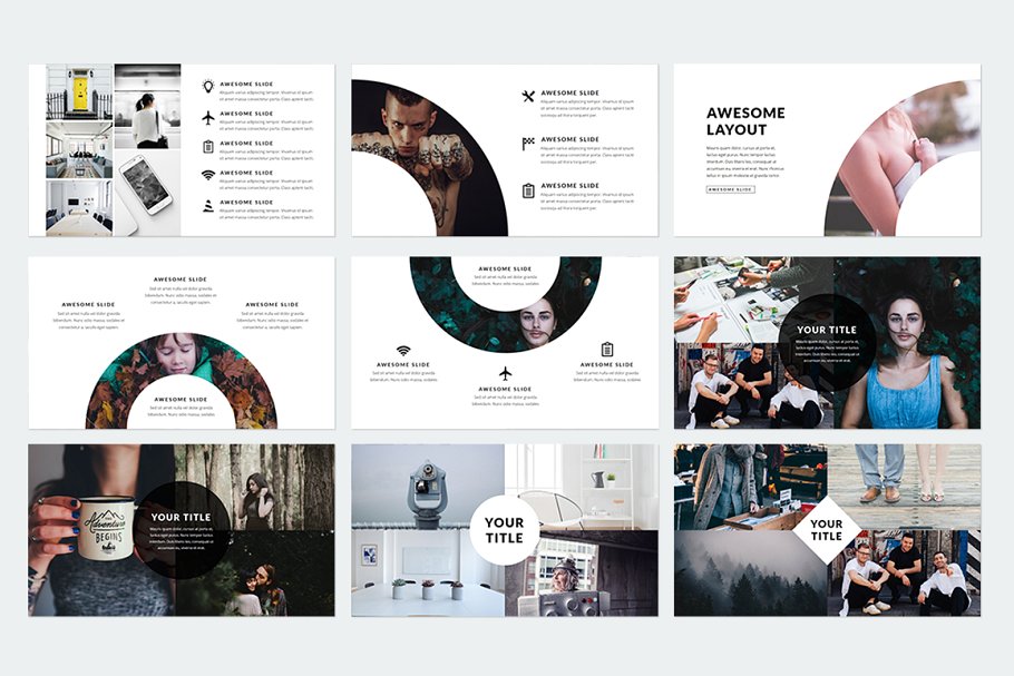 精美ppt模板下载 Prestige Keynote