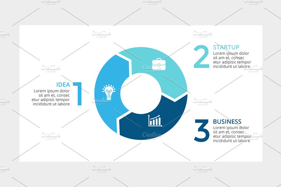 环形箭头幻灯片模板下载 Circle Arrows Slides