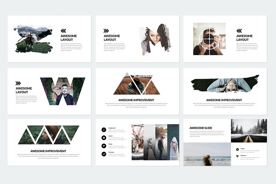 个性ppt素材模板 Trending Keynote