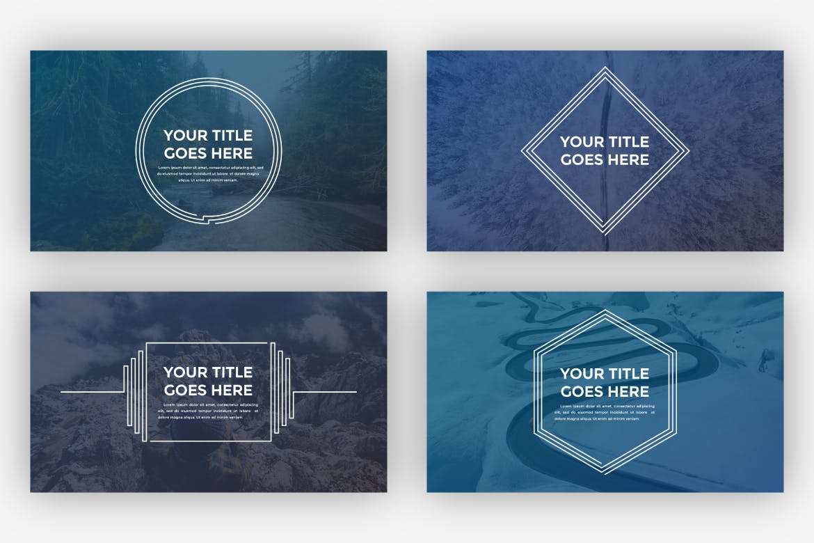 多几何设计图形创意PPT模板 ppt素材 精美商务ppt模板下载[PPTX]