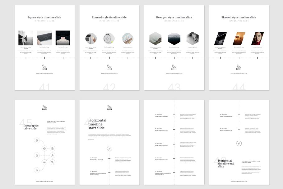 高端Raven垂直主题ppt模板 Raven Vertical Keynote Template