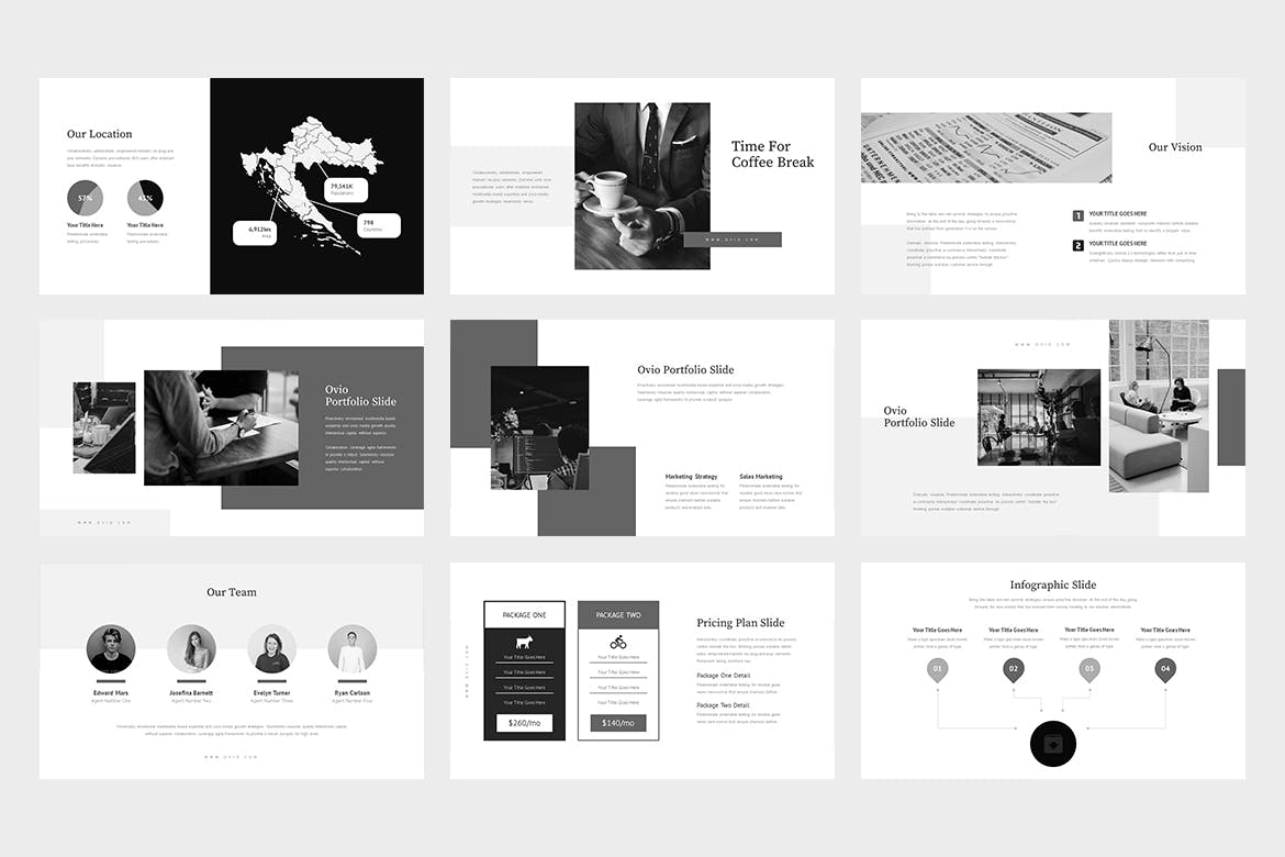 设计师必备的高端时尚的keynote模板下载 精美ppt模板 ppt简洁模板 下载ppt模板[key]