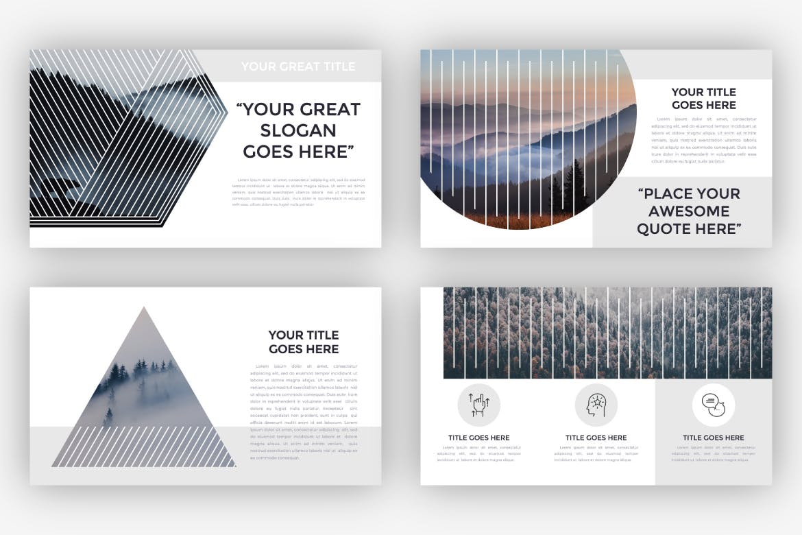 多几何设计图形创意PPT模板 ppt素材 精美商务ppt模板下载[PPTX]