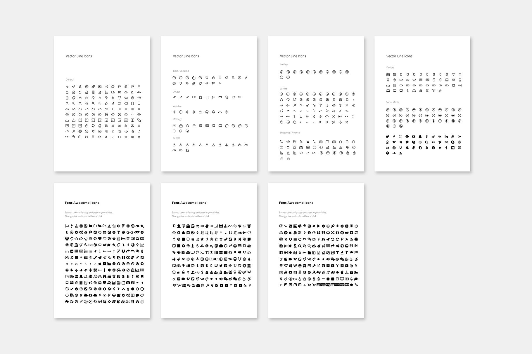 时尚竖版ppt素材模板 MAON – Vertical Keynote Template