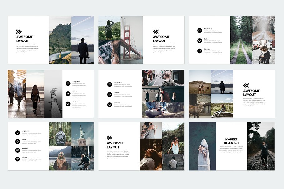 个性ppt素材模板 Trending Keynote