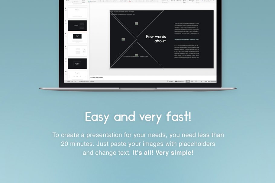 时尚幻灯片模板 Oreol PowerPoint Template