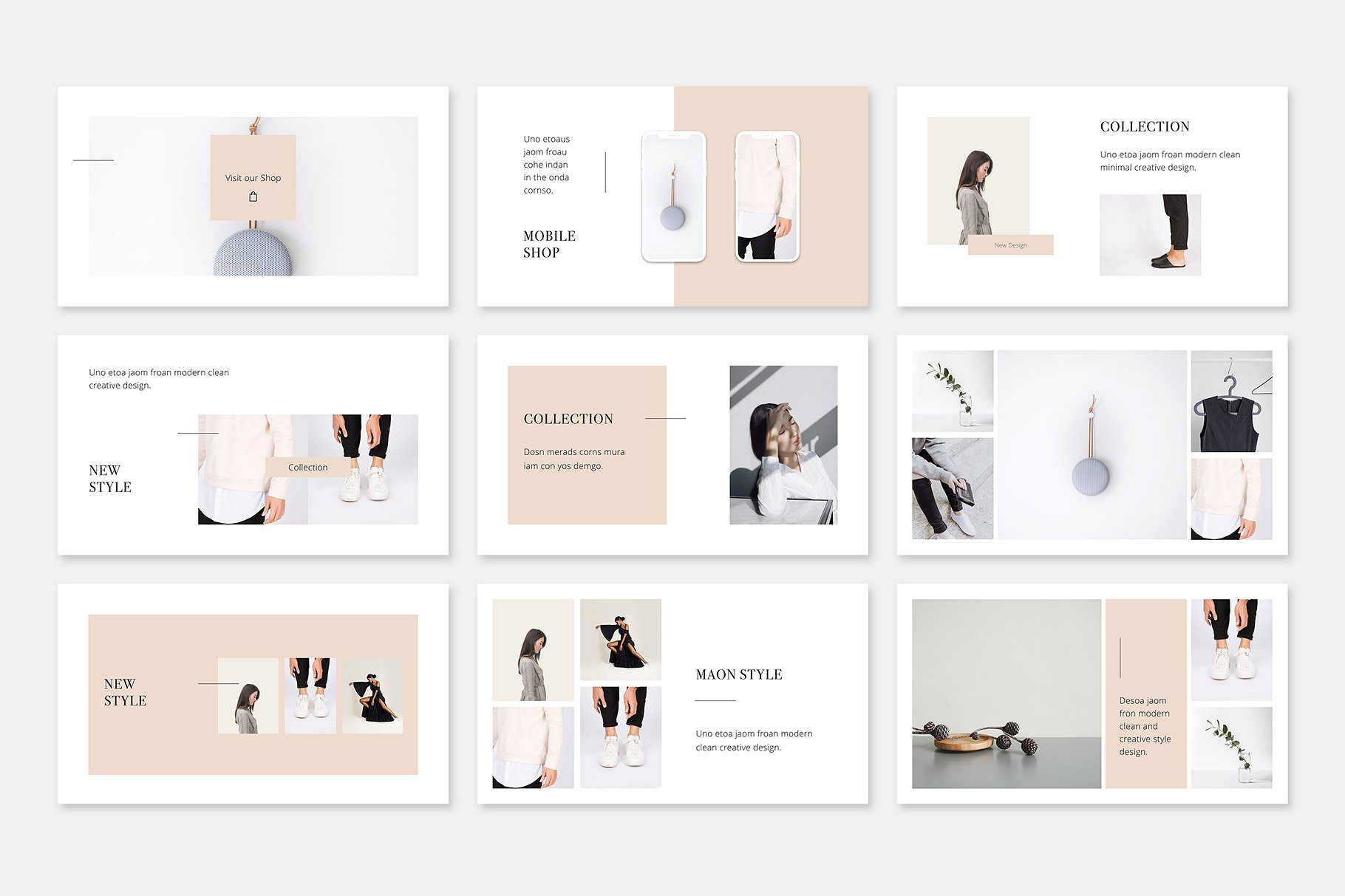 谷歌矢量ppt素材模板 MAON – Google Slides Template