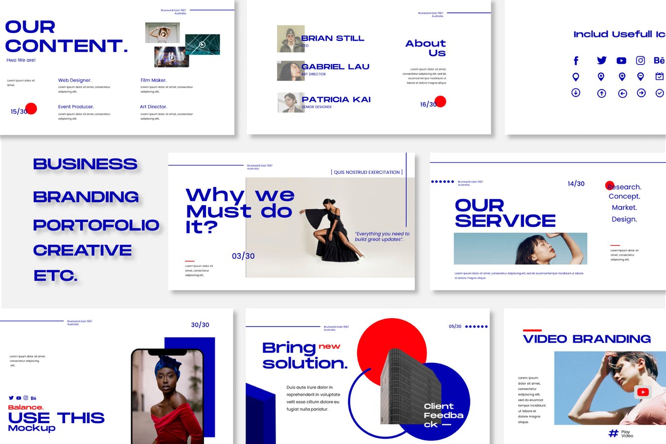 时尚流行风格的高品质少见稀有配色的powerpoint幻灯片演示模板（pptx）